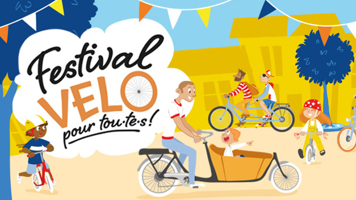 Affiche festival vélo pour toutes et tous