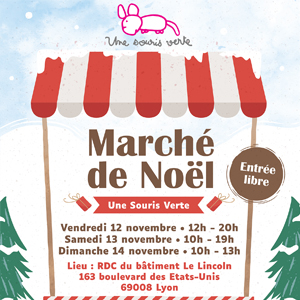 Marché de Noël organisé par l'association Une souris verte