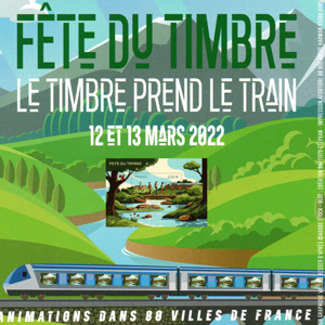 Fête du timbre : Le train prend le train les 12 et 13 mars 2022