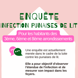 Enquête infection punaises de lit