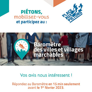 Le baromètre des villes et villages marchables