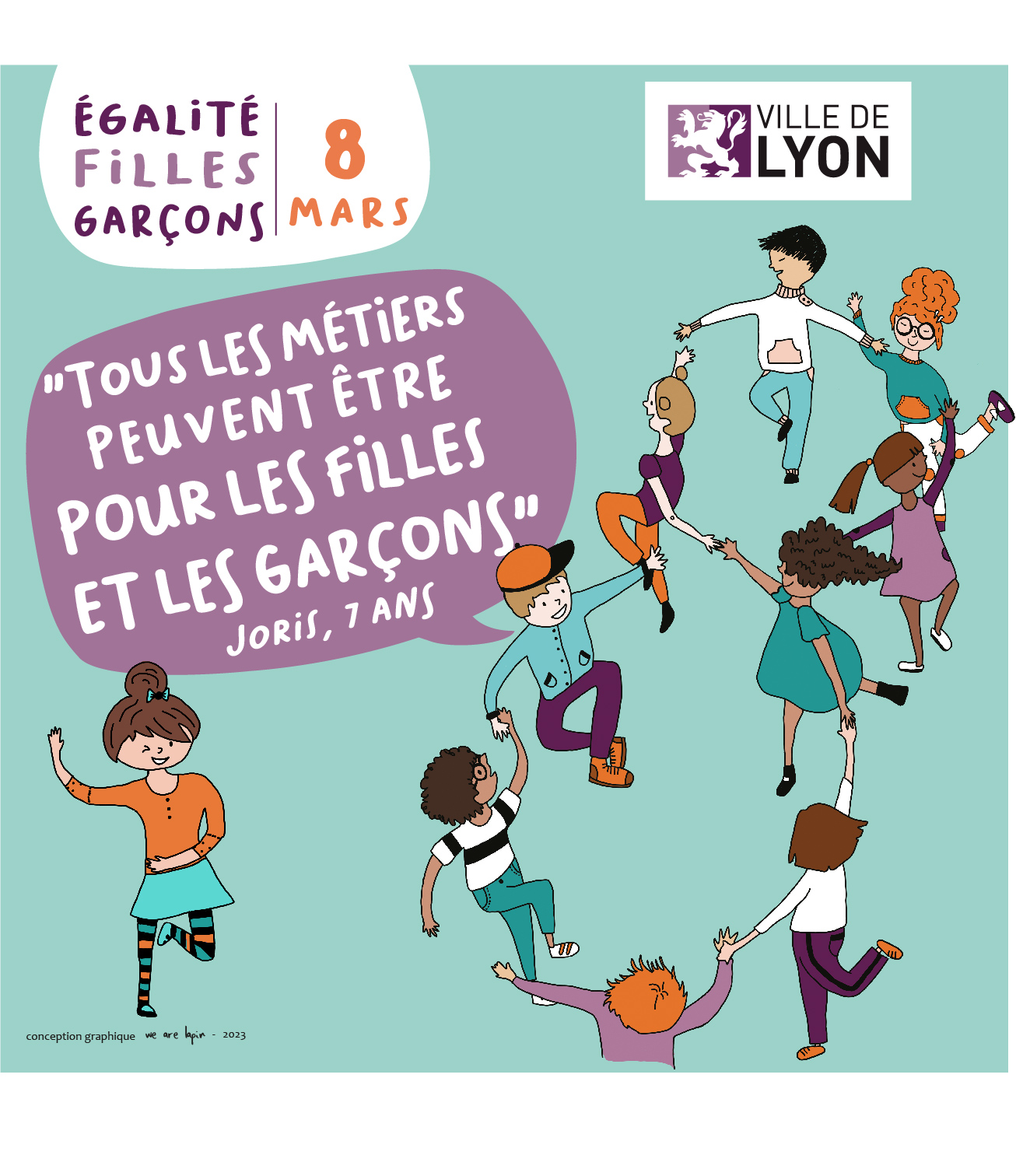 8 mars 2023 : egalite filles garcons