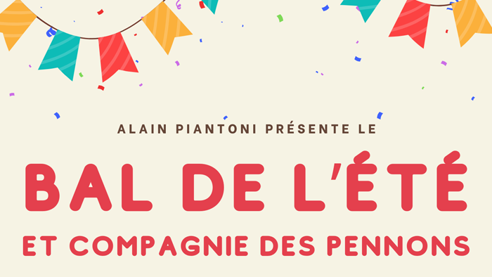 Alain Piantoni présente le Bal de l'été et compagnie des pennons