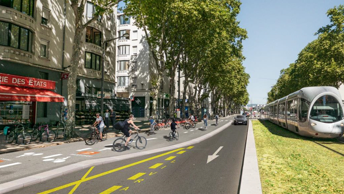 Perspective de la ligne 2 - Boulevard des États-Unis - Lyon 8 ème