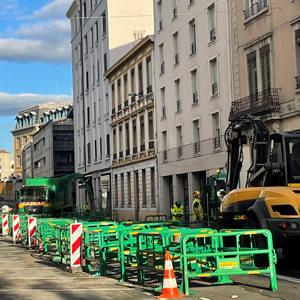 Travaux sur les réseaux avenue des Frères Lumière 